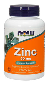 Zinek 50 MG Zinkglukonát 250 tablet NOW FOODS